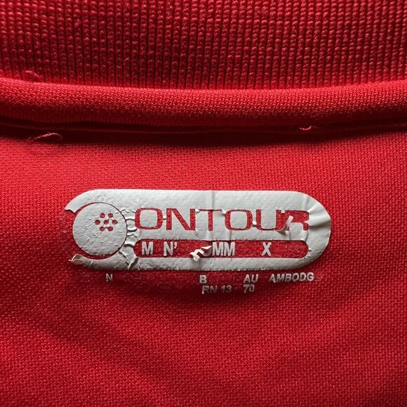 Coca Cola On Tour Web Tech Polo Shirt Mens Size XL Red White Logo Golf Uniform - Picture 6 of 9